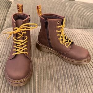 Kids Dr. Martens AirWair Boots - Brown - Size 2 - New, Minor Marks